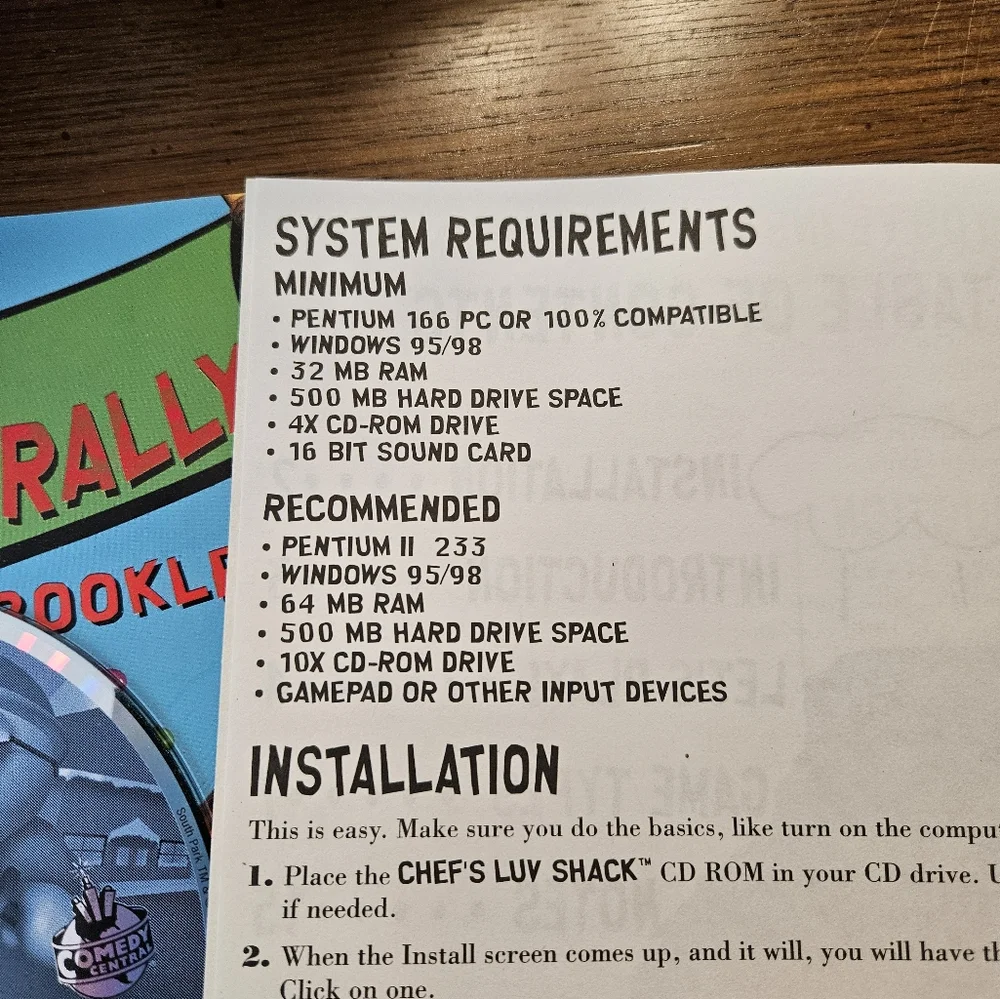 South Park Rally PC CD-ROM Game Comedy Central Windows 95/98